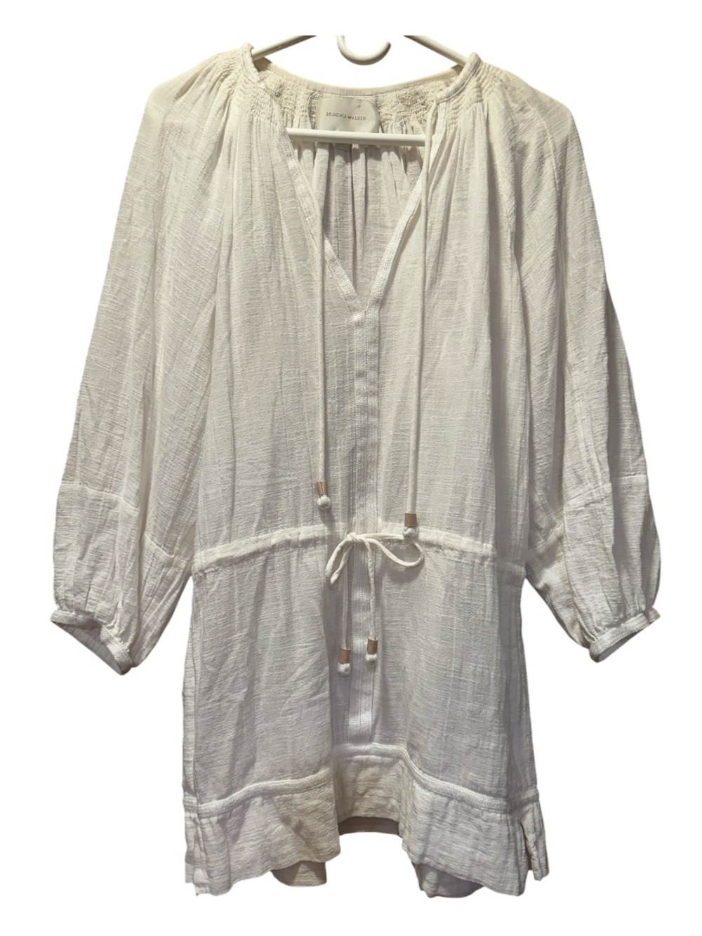 Brochu Walker Beach Coverup with Tied Waist